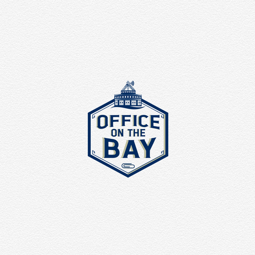 Office design with the title 'Office on the Bay Logo Design'
