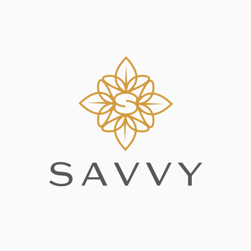 Fusion logo with the title 'Logo designs for Savvy!'
