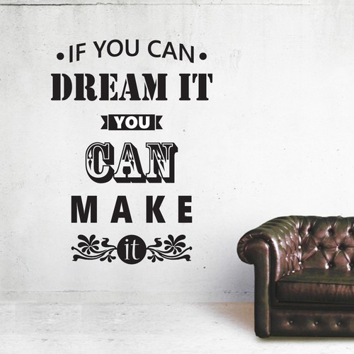 Decal design with the title 'wall sticker'