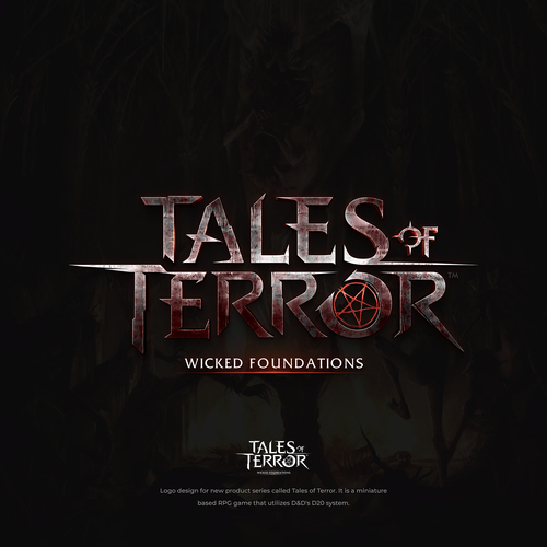 Story design with the title 'Tales of Terror - RPG Game Logo'