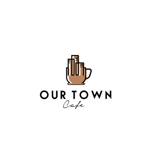 Town logo with the title 'Our Town'