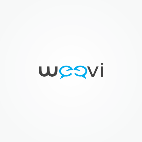 Commercial logo with the title 'Weevi - create a simple & clever design that is going to reach millions of people.'