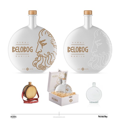 Beverage label with the title 'Drink packaging'