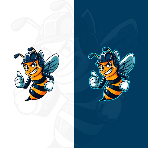 Brand artwork with the title 'Bee Mascot For Contest'