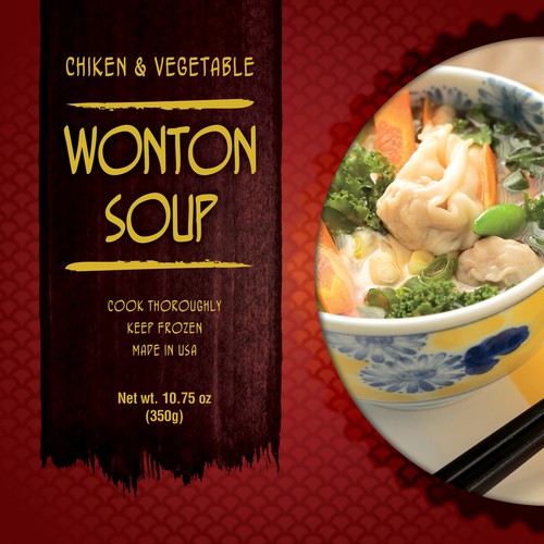 Soup design with the title 'Chinese Food Package'