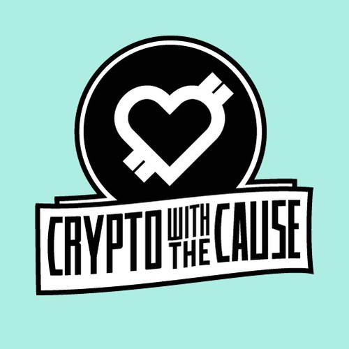 Cryptocurrency logo with the title 'Design a killer logo for a crypto fundraising campaign for charity'