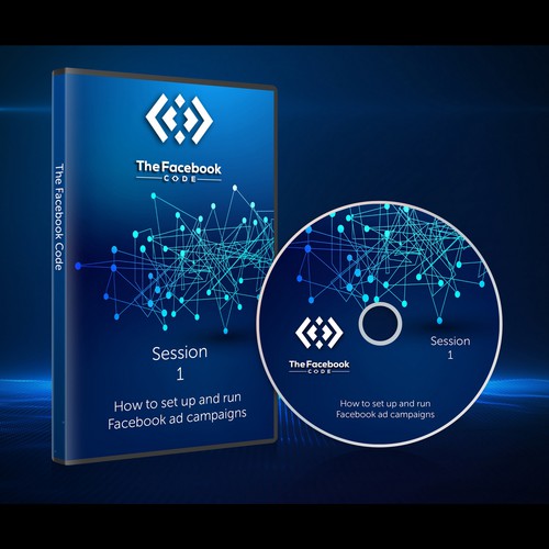 DVD cover design with the title 'DVD design for Facebook ads school'