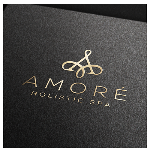 Massage logo with the title 'Logo Concept for amore'