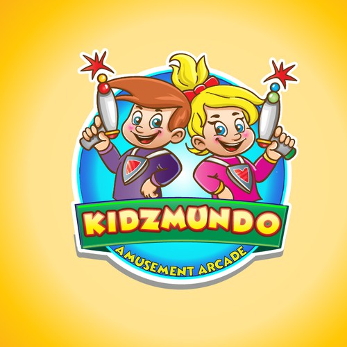 Amusement park design with the title 'Logo for amusement center'