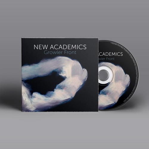 Cloud illustration with the title 'CD Rock band cover'