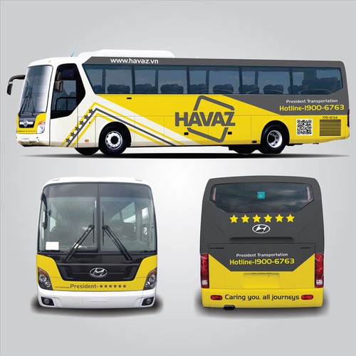 Vehicle graphic design with the title 'Car Bus Wrap'