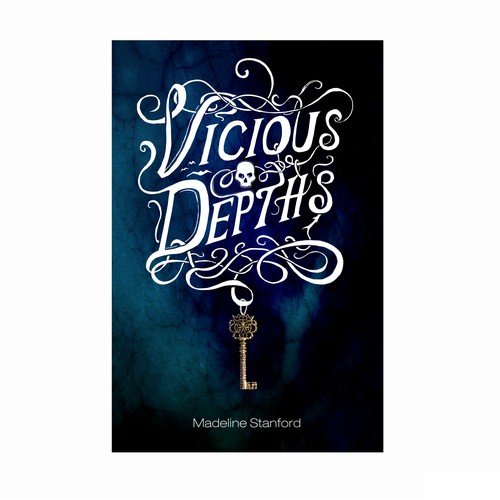 Hand-drawn book cover with the title 'YA Book Cover Art and Design'