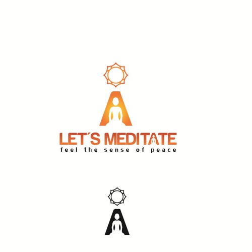Self-help logo with the title 'Inspire people around the world to meditate together: "Let's Meditate"'