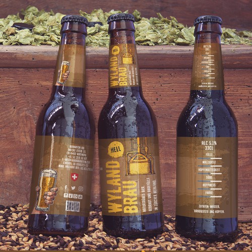 Brewery label with the title 'label'