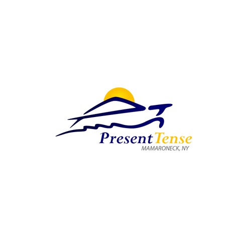 Personal logo with the title 'Present Tense'
