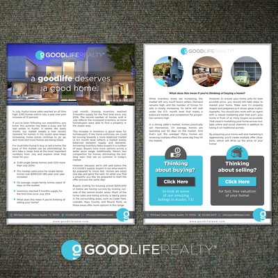flyer for goodlife realty