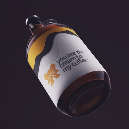 Beer packaging with the title 'Label Design for Bread and Butter Bakery'