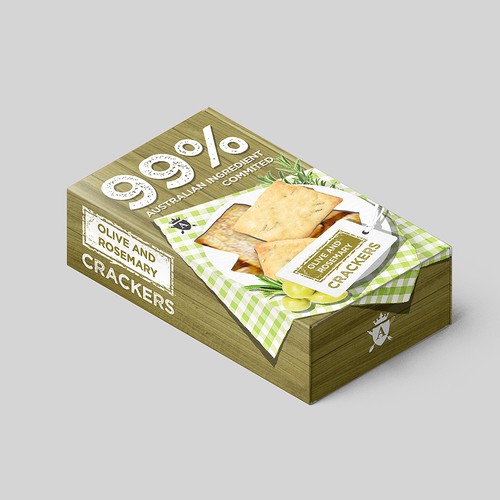 Sleeve design with the title 'australian crackers'