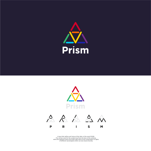Triangle brand with the title 'Logo Concept for an Education Company'