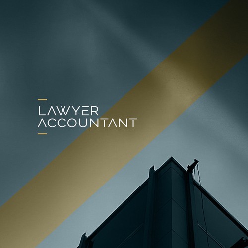 Typeface design with the title 'Proposal for Lawyer accountant'