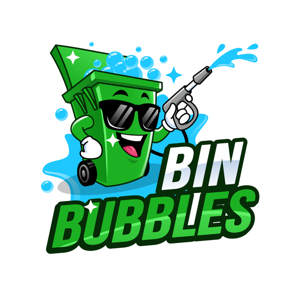Trash design with the title 'Bin Bubbles'