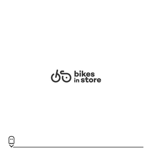 Bike logo with the title 'Logo for Bikes In Store'