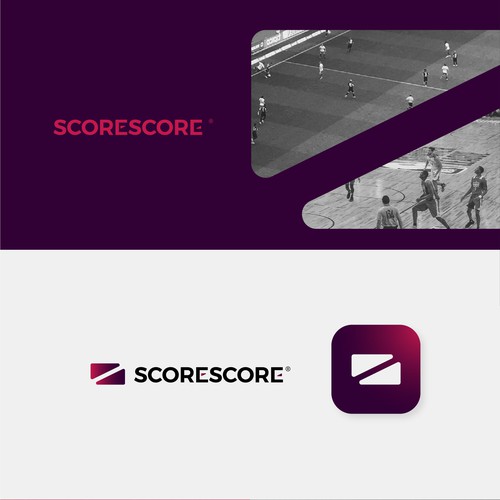 Living logo with the title 'Scorescore'