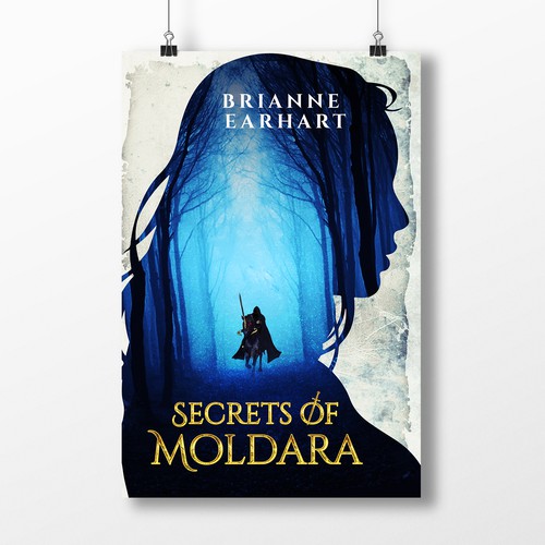 Dystopian book cover with the title 'Secrets of Moldara'