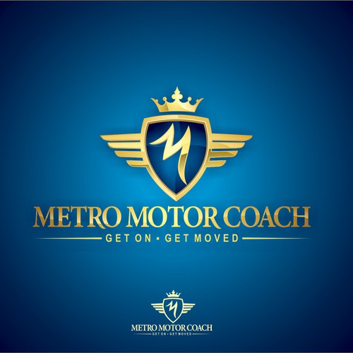 Shiny logo with the title 'Metro Motor Coach needs a new logo'