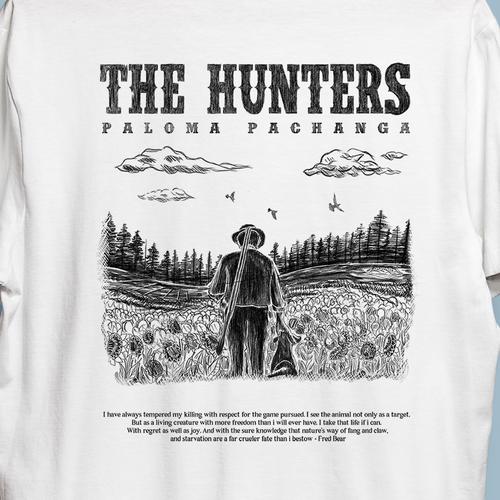 Hunter design with the title 'The Hunters'