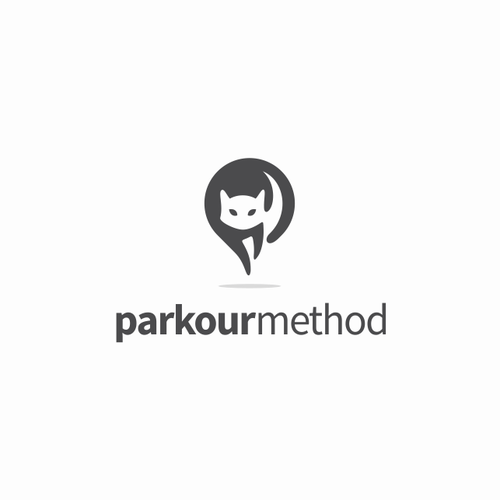 Cartoon design with the title 'parkourmethod Logo Design Proposal'