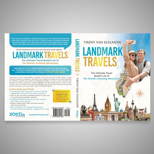 Attraction design with the title 'Landmark Travel'