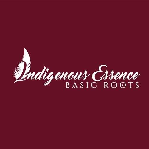 Medicinal logo with the title 'Indigenous Essence - Basic Roots'