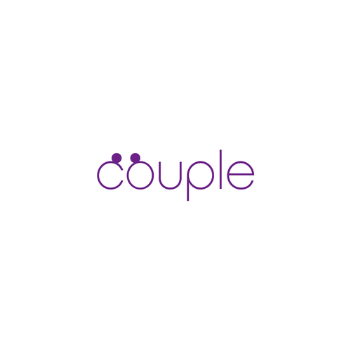 Dating app logo with the title 'Couple logo'