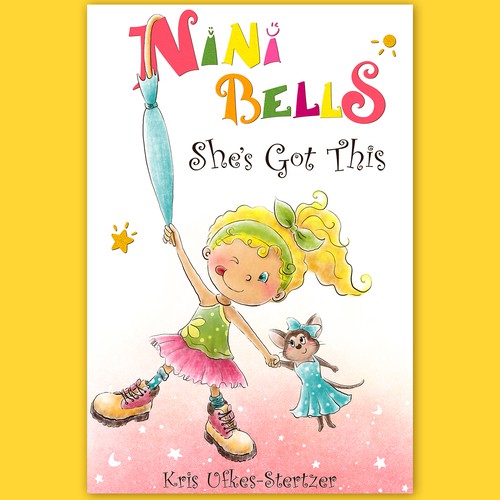 Kids book cover with the title 'Children's book cover - Nini Bells'