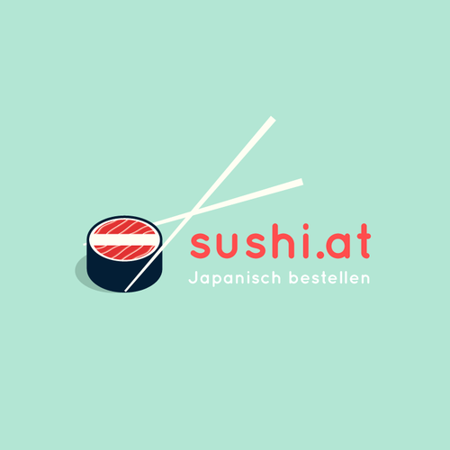 Japanese design with the title 'Logo for a Sushi restaurant'