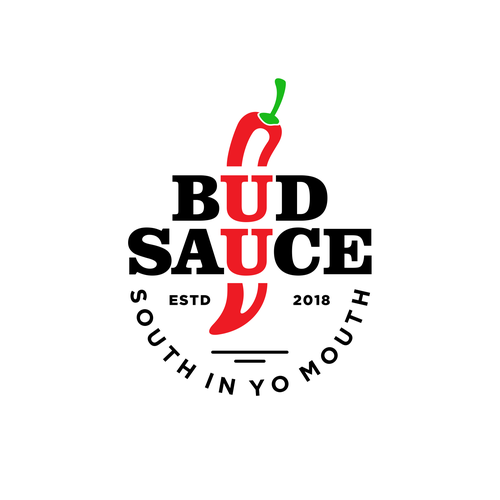 Spice logo with the title 'A logo concept for sauce brand'