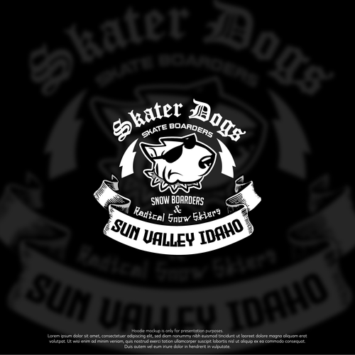 Skater design with the title 'Logo Design'