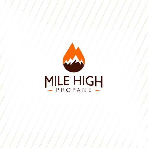 Denver design with the title 'Conceptual Logo for Mile High Propane'