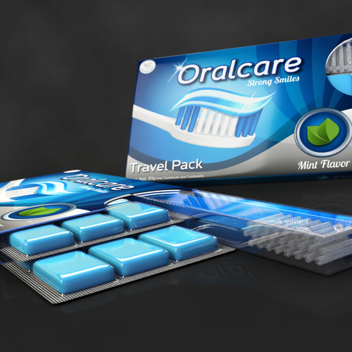 3D packaging with the title '3D render needed for credit-card sized product'