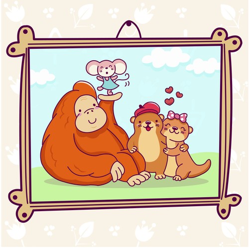 Kindergarten design with the title 'Orange Utan!'