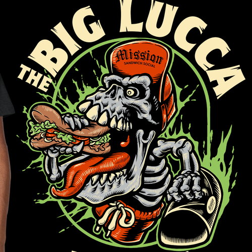 Halloween t-shirt with the title 'The big lucca'