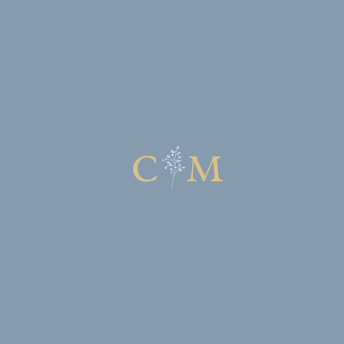 Name logo with the title 'C&M wedding initials'