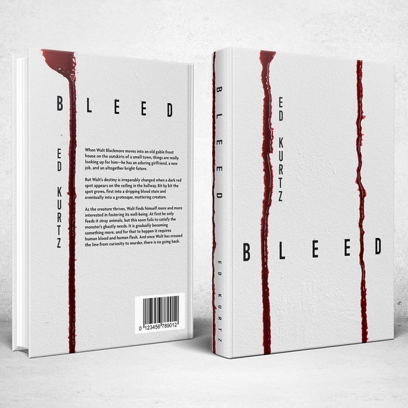 Horror book cover with the title 'Book Cover for Bleed'