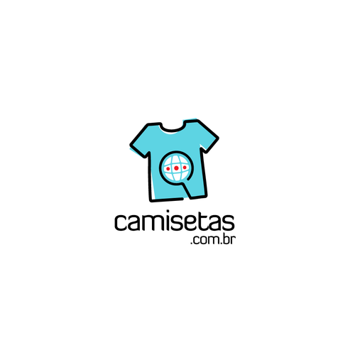 Ecommerce logo with the title 'Logo camisetas.com.br'