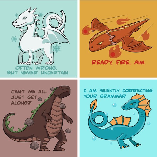 Dragon artwork with the title 'Vaikido Dragons'