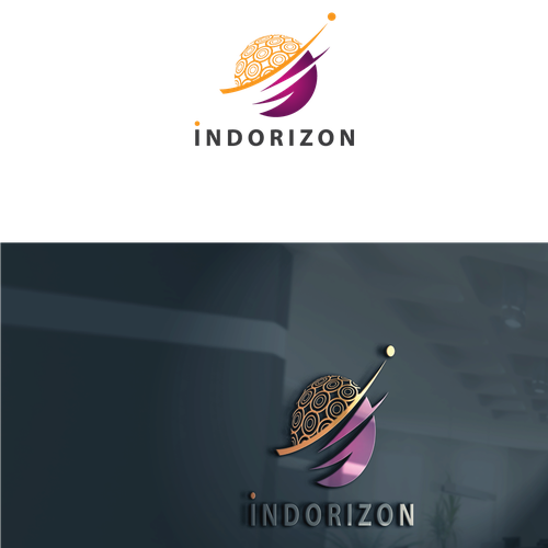 Globe brand with the title 'IndoRizon Logo'