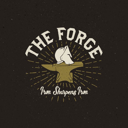 Youth logo with the title 'The Forge Logo Design'