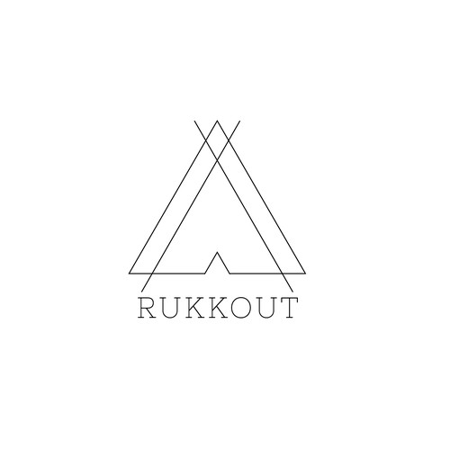 Road trip logo with the title 'Rukkout logo'