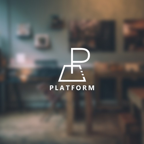 Startup logo with the title 'Simple logo for PLATFORM'